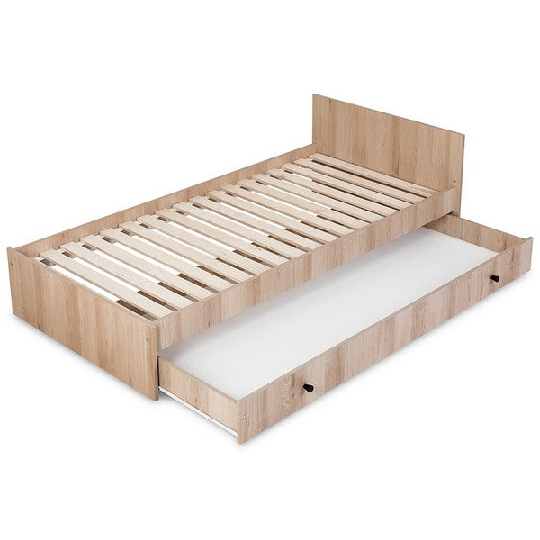 Πολυμορφικό Κρεβάτι Kompact 3 σε 1 Φυσικό Ξύλο 120x80cm