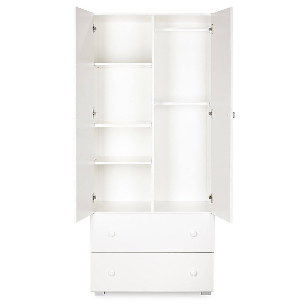 Δίφυλλη Ντουλάπα Paula Λευκό