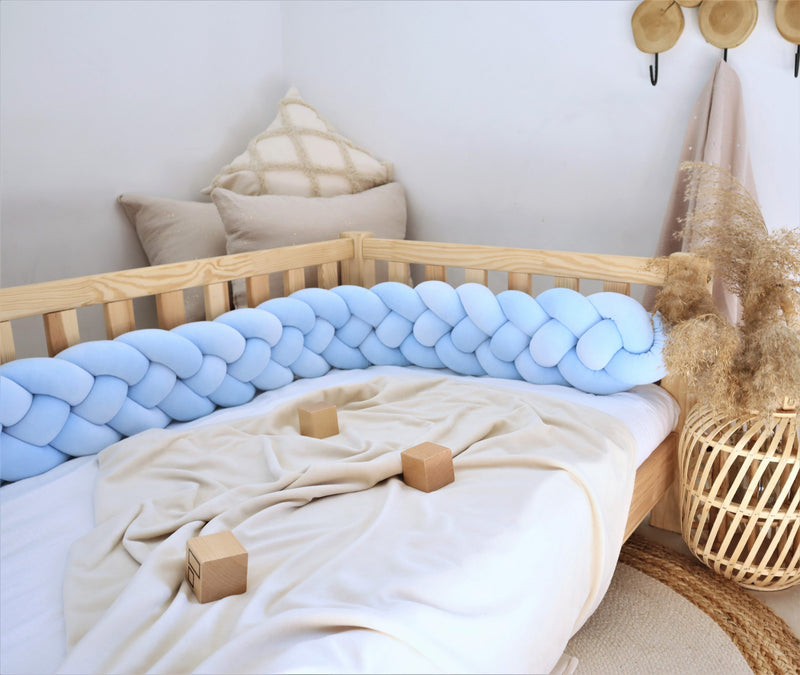 Τετραπλή Πάντα Πλεξούδα Velvet Baby Blue