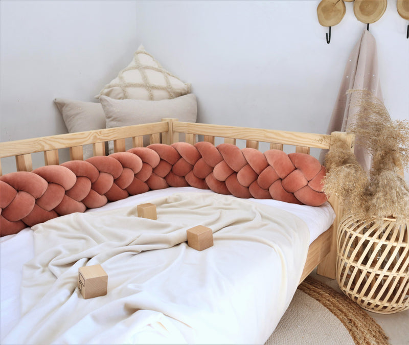 Τετραπλή Πάντα Πλεξούδα Velvet Brick Red