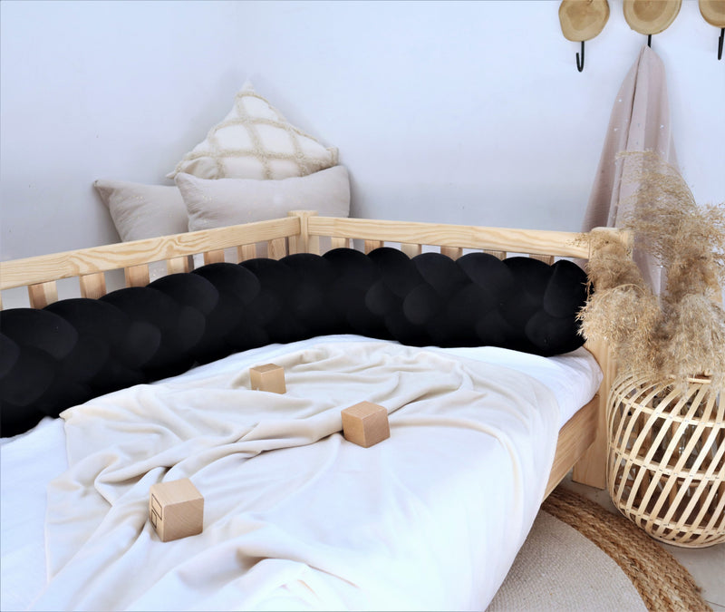 Τετραπλή Πάντα Πλεξούδα Velvet Black