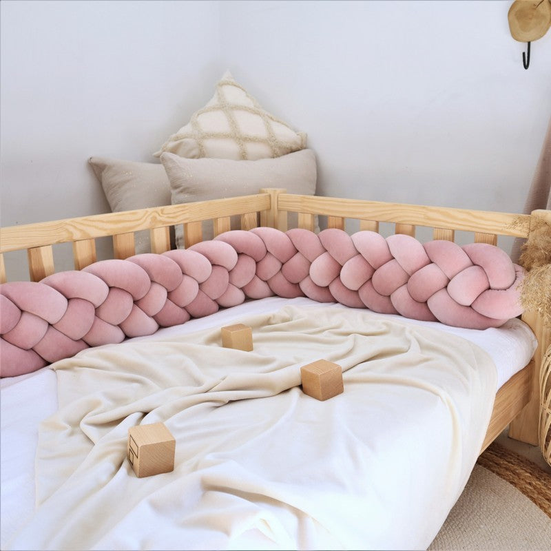 Τετραπλή Πάντα Πλεξούδα Velvet Cherry Pink