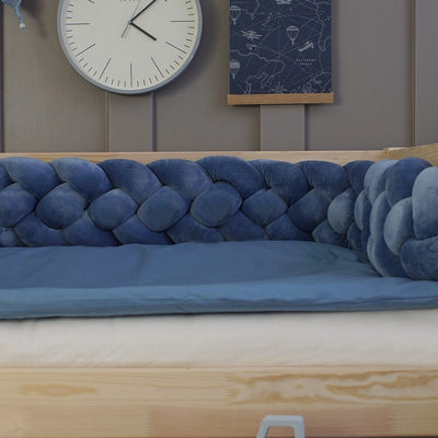 Τετραπλή Πάντα Πλεξούδα Velvet Denim