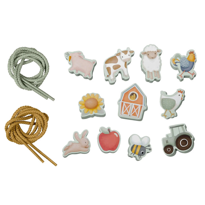 Ξύλινες Φιγούρες Mε Kορδόνι Little Farm Little Dutch
