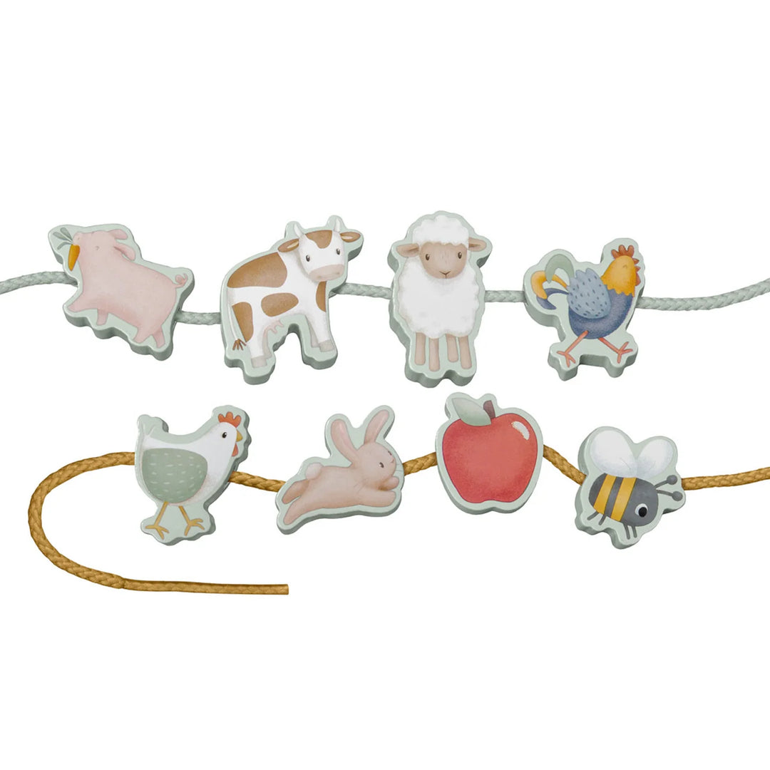 Ξύλινες Φιγούρες Mε Kορδόνι Little Farm Little Dutch