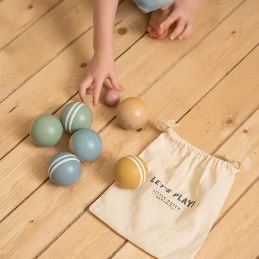 Ξύλινες Μπάλες Δραστηριοτήτων 8τμχ Little Dutch