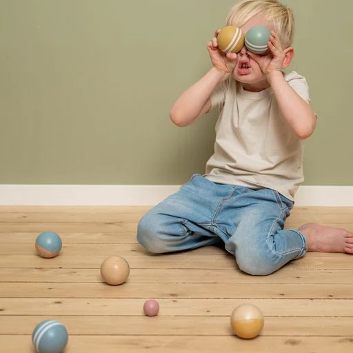 Ξύλινες Μπάλες Δραστηριοτήτων 8τμχ Little Dutch