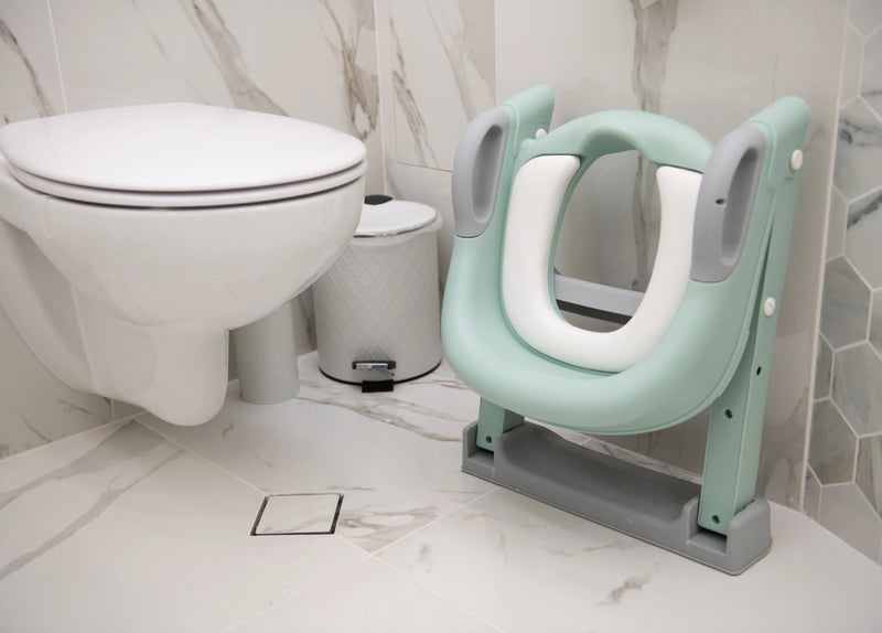 Κάθισμα Τουαλέτας Με Σκάλα Lea Mint KikkaBoo