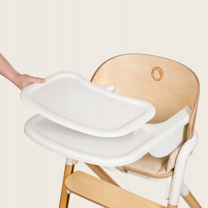 Καρεκλάκι Φαγητού Celia 3 σε 1 White Natural Wood Lionelo