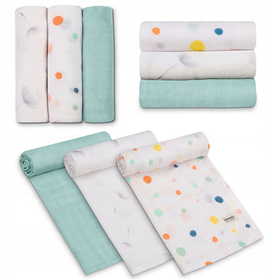 Μουσελίνα Πανάκι Αγκαλίας  Dot Bamboo 3τμχ