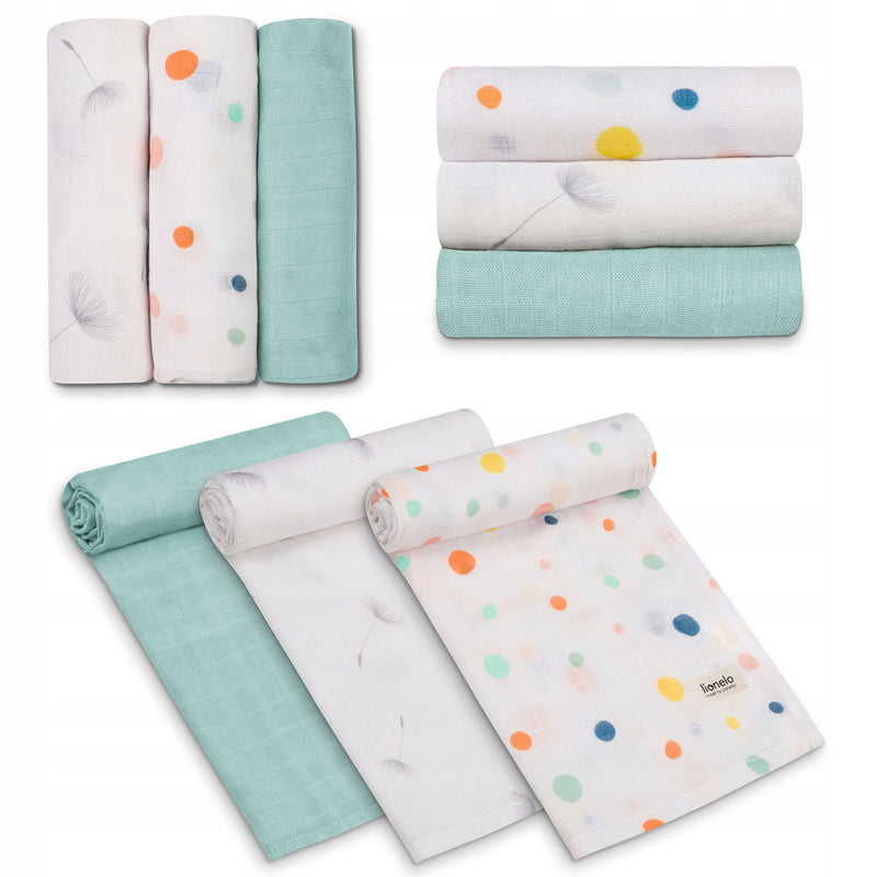 Μουσελίνα Πανάκι Αγκαλίας  Dot Bamboo 3τμχ