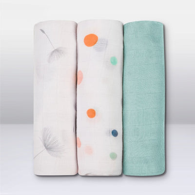 Μουσελίνα Πανάκι Αγκαλίας  Dot Bamboo 3τμχ