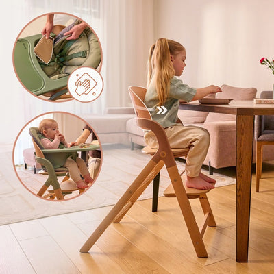 Καρεκλάκι Φαγητού Megan 3 σε 1 Gray Wood Lionelo