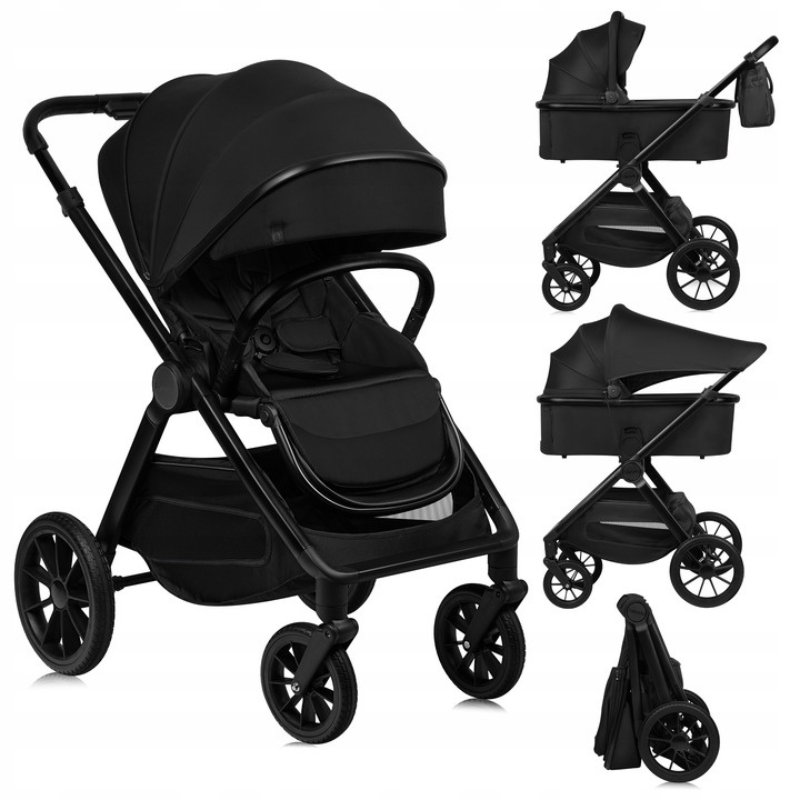 Καρότσι Layla 2 σε 1 Black Lionelo