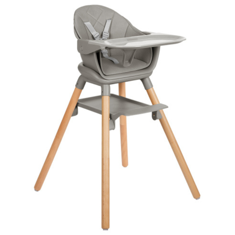 Καρεκλάκι Φαγητού 6 σε 1 Woody Grey KikkaBoo