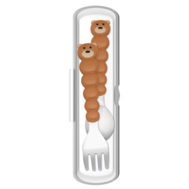 Σετ Κουτάλι & Πιρούνι Σε Θήκη Bear