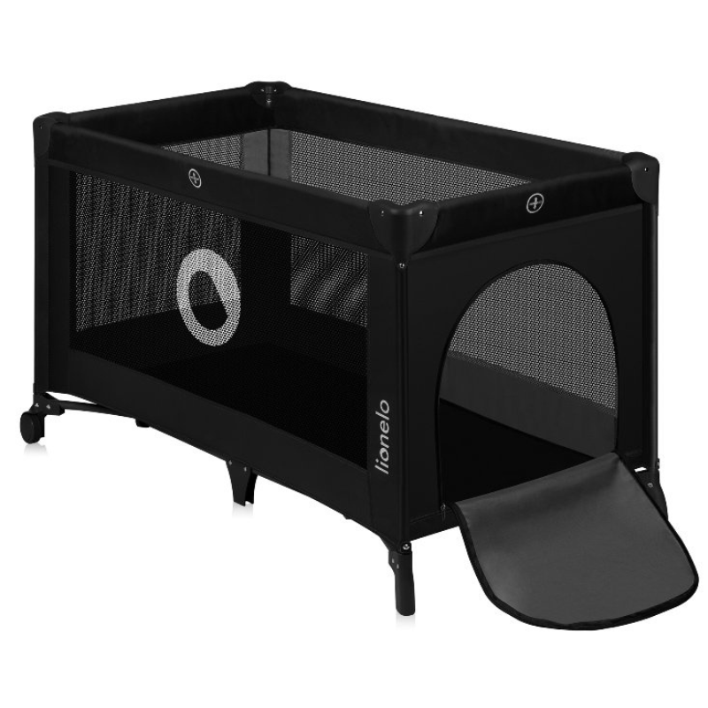 Παρκοκρέβατο Stefi Black Carbon Lionelo