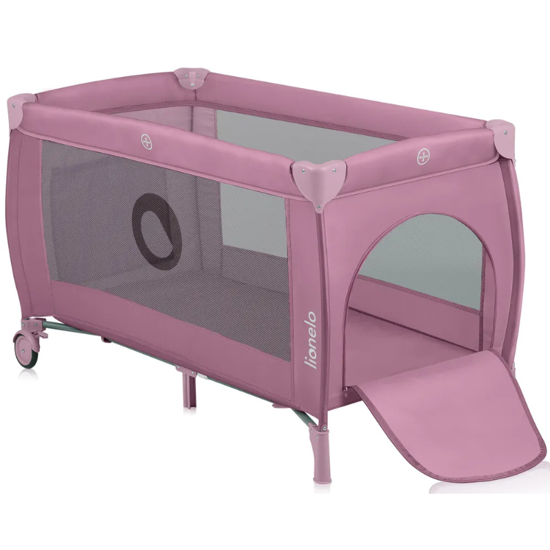 Παρκοκρέβατο Stefi Plus Pink Magnolia Lionelo