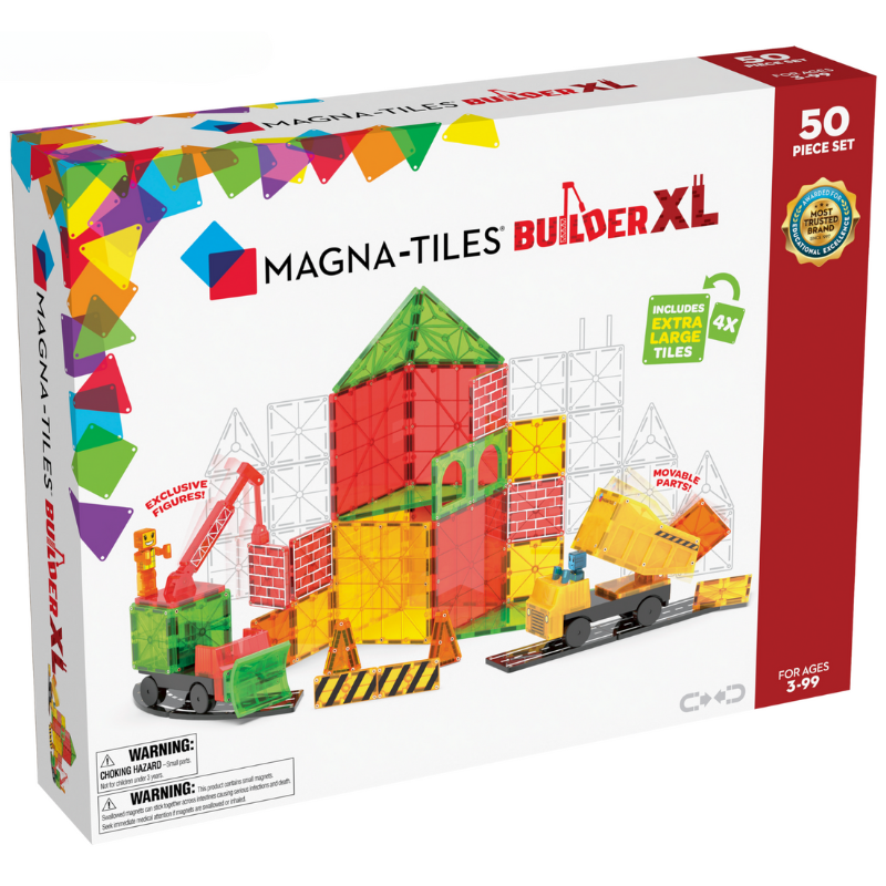 Μαγνητικό Παιχνίδι 50 Κομματιών Builder XL Magna Tiles