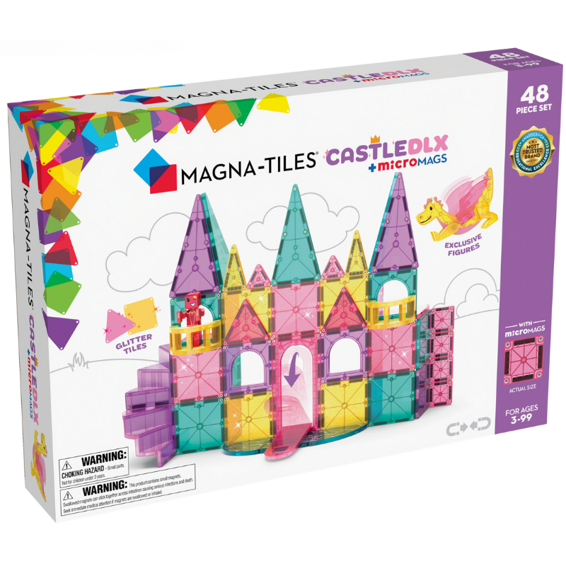 Μαγνητικό Παιχνίδι 48 Κομματιών Castle DLX Magna Tiles