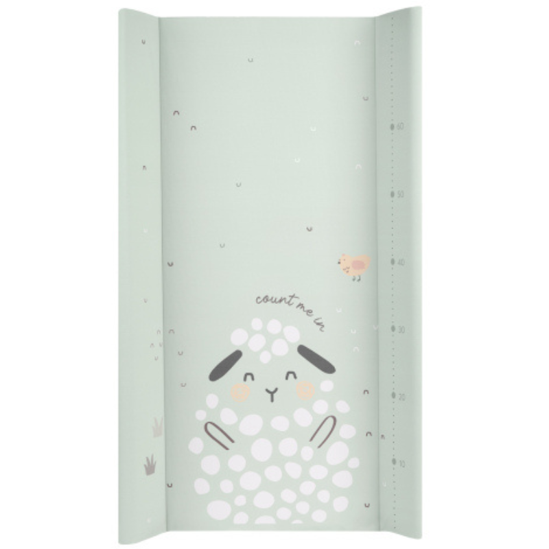 Αλλαξιέρα Σκληρή PVC Sleepy Sheep Mint 50x70cm