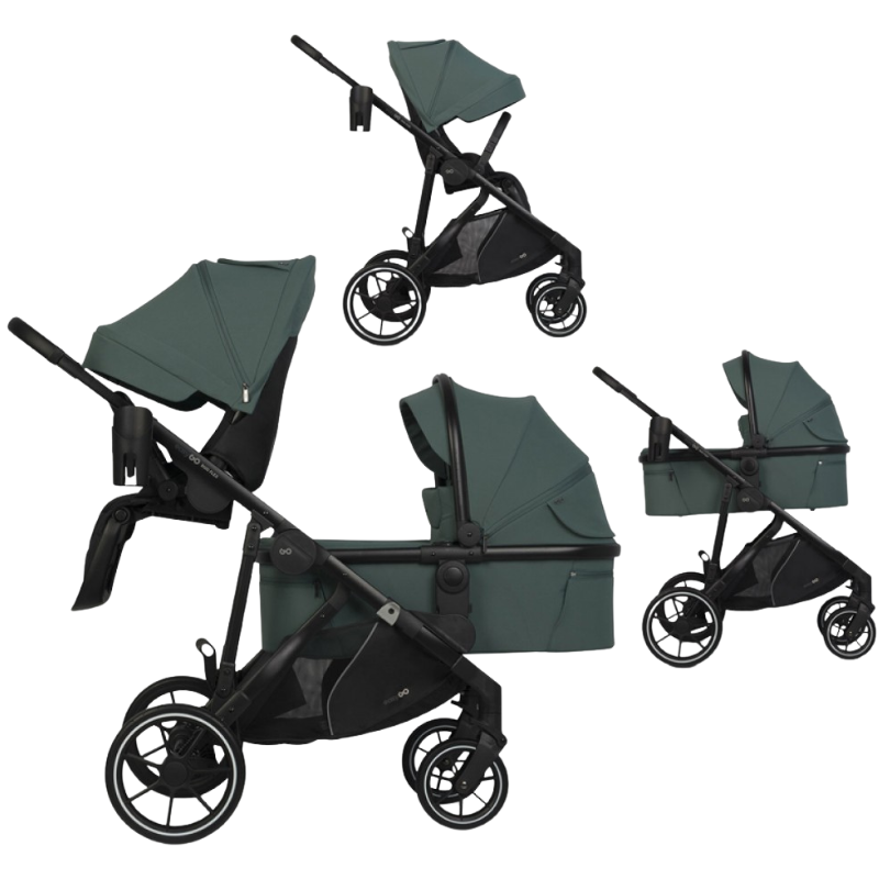 Καρότσι Διδύμων Eurocart Duoflex 1+1 Sage Green EasyGo