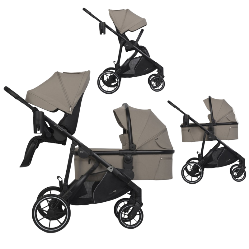 Καρότσι Διδύμων Eurocart Duoflex 1+1 Savana Beige EasyGo