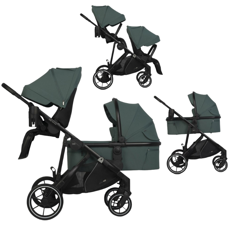 Καρότσι Διδύμων Eurocart Duoflex 1+2 Sage Green  EasyGo