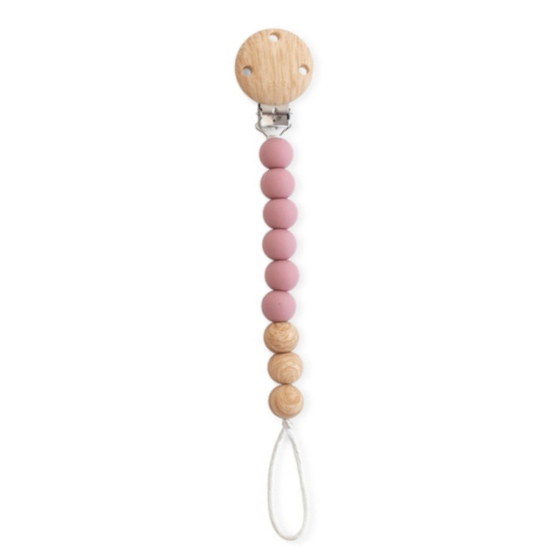 Κλιπ Πιπίλας Woody Dark pink