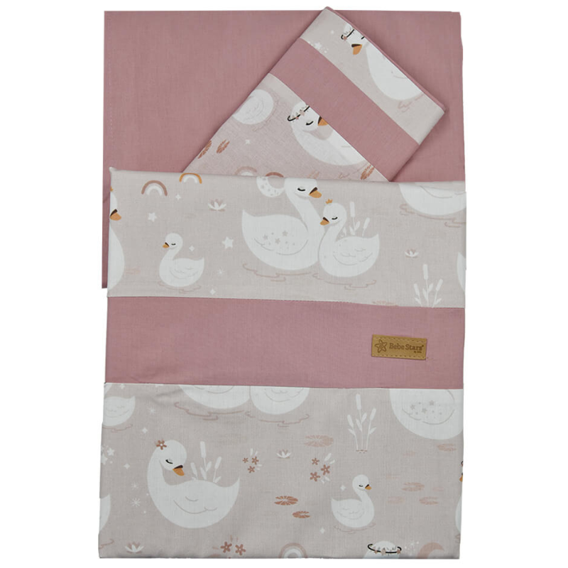 Σετ Σεντόνια Swan Pink 3τμχ