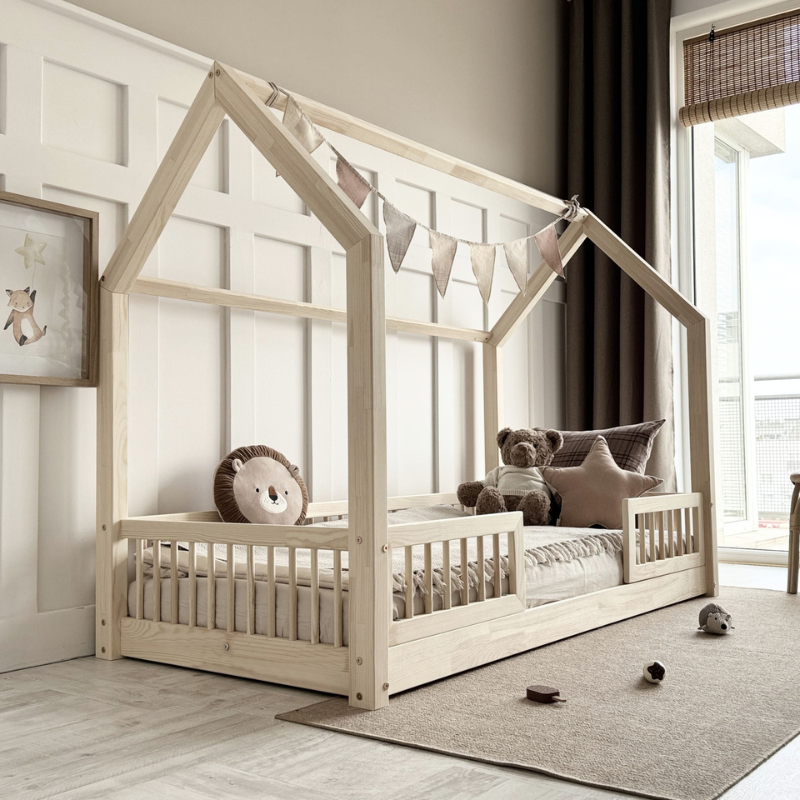 Παιδικό Κρεβάτι Pioli Duo Από Φυσικό Ξύλο 160x80cm - 10% Έκπτωση Στο Στρώμα