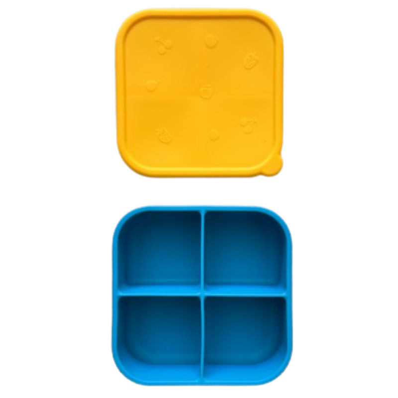 Φαγητοδοχείο Με 4 Χωρίσματα Blue/ Yellow