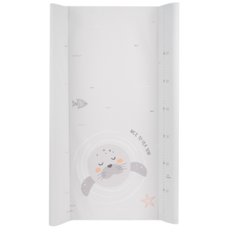 Αλλαξιέρα Σκληρή PVC Seally Me Grey 50x80cm