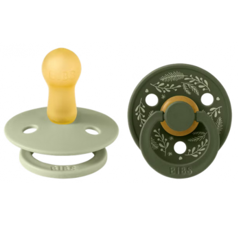 Πιπίλα Colour Latex Holiday Leaf Sage/ Hunter Green 2τμχ