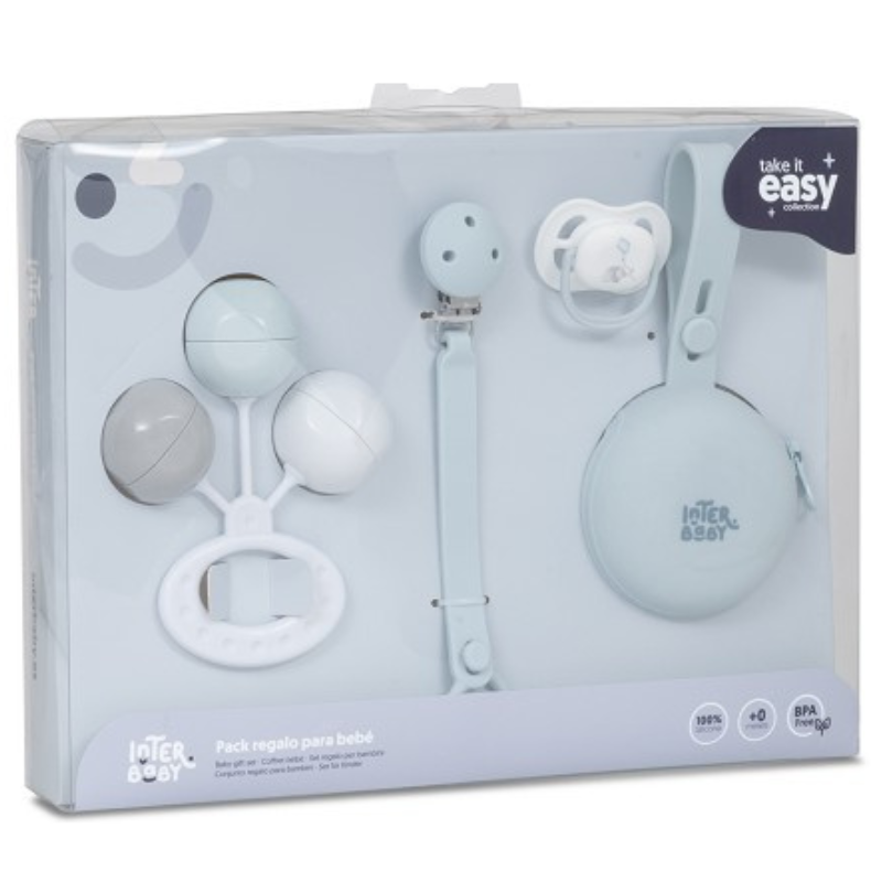 Βρεφικό Σετ Δώρου Blue 4τμχ