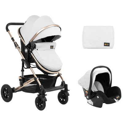 Παιδικό Καρότσι Amaia 3 Σε 1 Light Grey KikkaBoo
