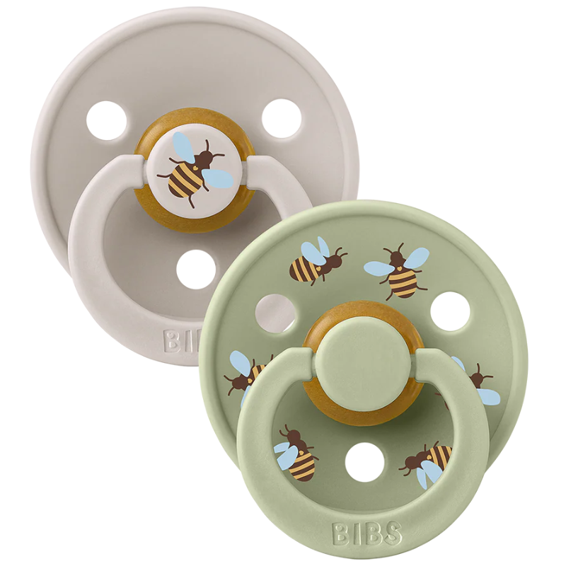 Πιπίλα Studio Colour Latex Bumblebee/ Mushroom 2τμχ 0-6m