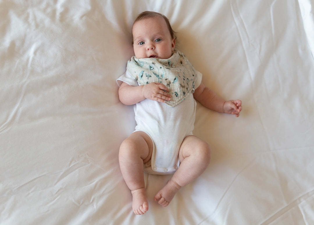 Σετ Σαλιάρες από Μουσελίνα Secret Garden Beige KikkaBoo