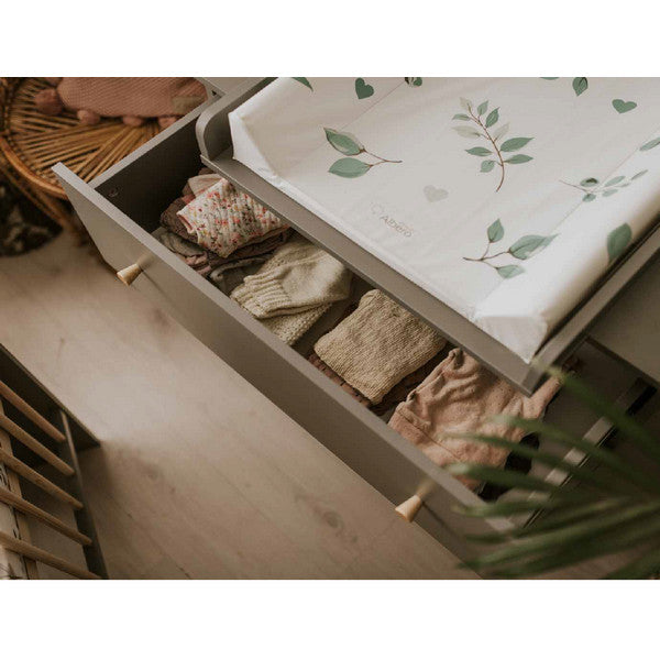 Βρεφική Συρταριέρα Pauline Φυσικό Ξύλο/ Γκρι