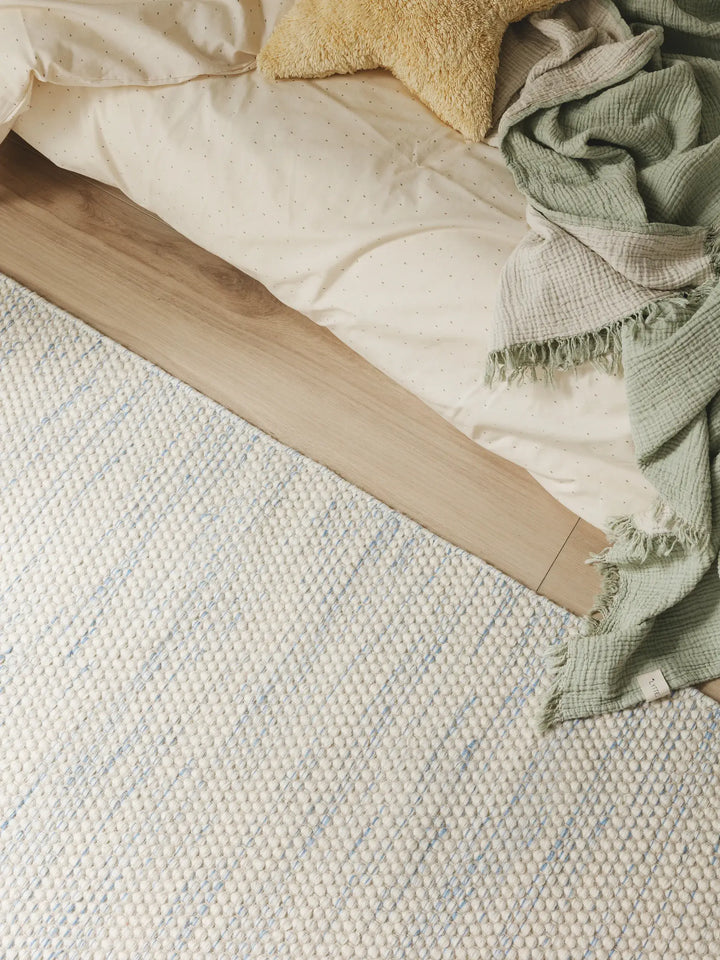 Μάλλινο Χαλί Rocky Blue 90x130cm