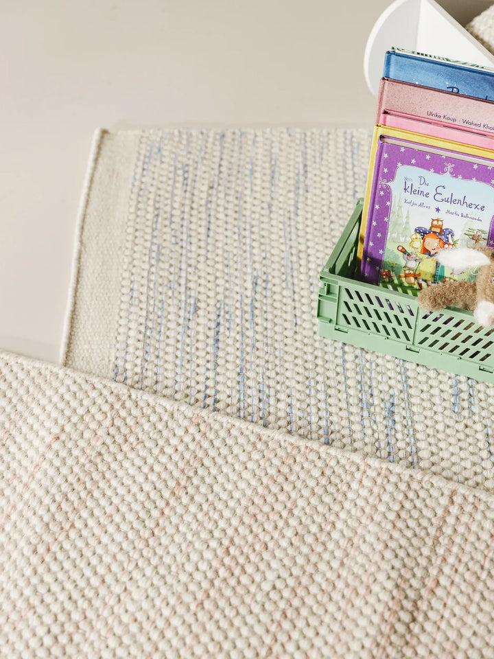 Μάλλινο Χαλί Rocky Blue 90x130cm