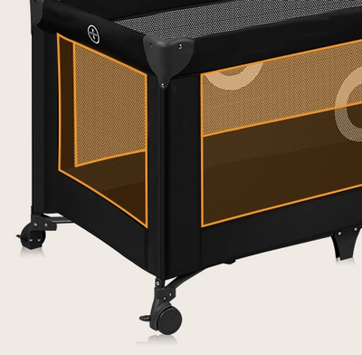 Παρκοκρέβατο Stefi Black Carbon Lionelo