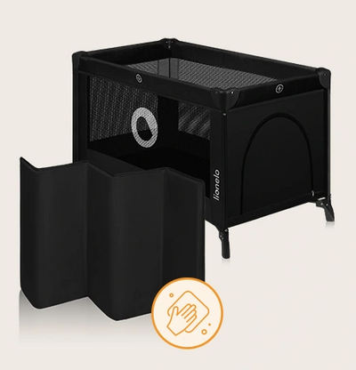 Παρκοκρέβατο Stefi Black Carbon Lionelo
