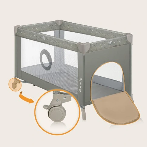 Παρκοκρέβατο Stefi Beige Sand Lonelo