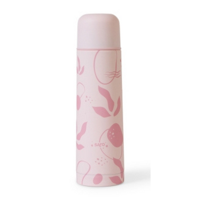 Θερμός Υγρών Leaves Dusty Pink 500ml