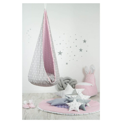 Παιδική Αιώρα Gray Pink Stars