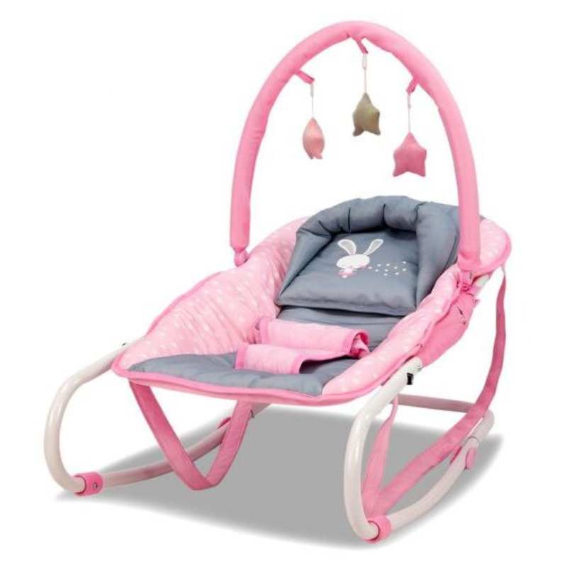 Βρεφικό Ρηλάξ Baby Bunny Grey Pink Asalvo