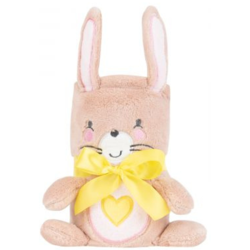 Κουβέρτα Fleece Αγκαλιάς 3D Pink Bunny