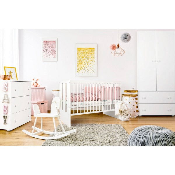 Βρεφικό Κρεβάτι Paula Λευκό 120x60cm