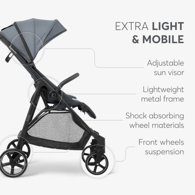 Καρότσι Βόλτας Alexa Light Grey KikkaBoo